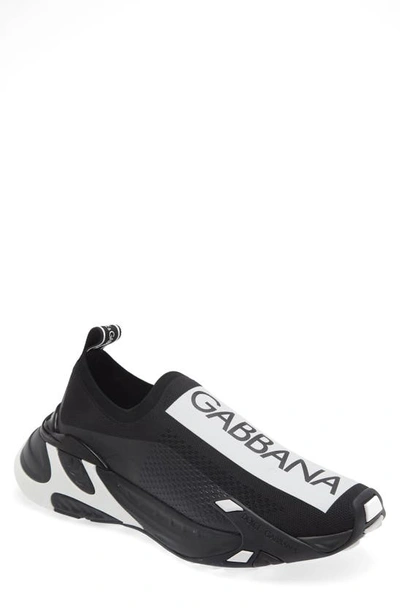 Dolce & Gabbana Sorrento Slip-on Sneakers In Neutrals