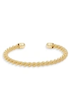 Nordstrom Twisted Flexible Cuff Bracelet In Gold