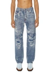 DIESEL 2010 DISTRESSED STRAIGHT LEG JEANS