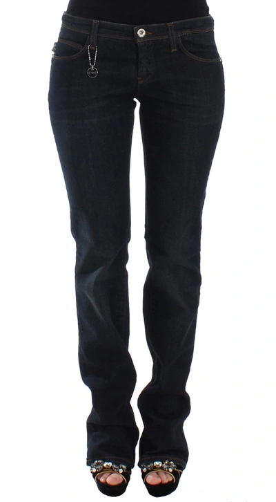 Costume National Cotton Stretch Slim Fit Jeans In Black