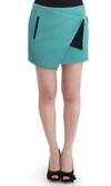 Costume National C'n'c   Wrap Mini Skirt In Blue