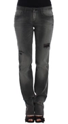 Costume National Chic Gray Straight Leg Denim Delight In Gray