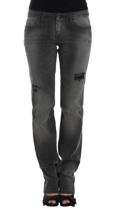 Costume National C'n'c   Straight Leg Jeans In Gray