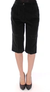 Dolce & Gabbana Black Cotton Shorts Pants In Black