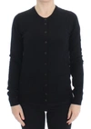 DOLCE & GABBANA DOLCE & GABBANA BLACK WOOL BUTTON CARDIGAN SWEATER WOMEN'S TOP