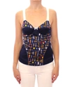 DOLCE & GABBANA DOLCE & GABBANA BLUE SAILOR MOTIVE TANK WOMEN'S TOP