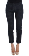 DOLCE & GABBANA DOLCE & GABBANA POLKA DOTTED SLIM CAPRIS WOMEN'S JEANS