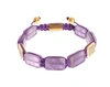 NIALAYA NIALAYA DAZZLING DIAMOND GOLD-PLATED AMETHYST WOMEN'S BRACELET