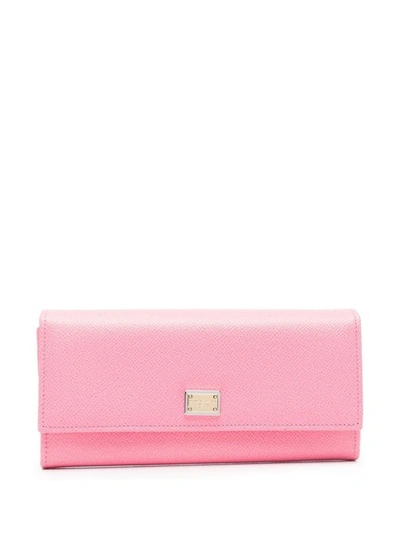 Dolce & Gabbana Continental Portfolio Accessories In Pink &amp; Purple