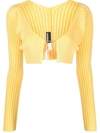 Jacquemus La Maille Pralu In Yellow