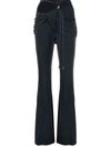 Jacquemus High-waisted Flared Trousers In Blue