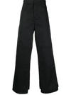 PALM ANGELS PALM ANGELS REVERSED WAISTBAND CHINO TROUSERS