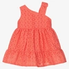 DR KID GIRLS PINK BRODERIE ANGLAISE DRESS
