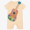 Stella Mccartney Guitar-print Shorties In Orange