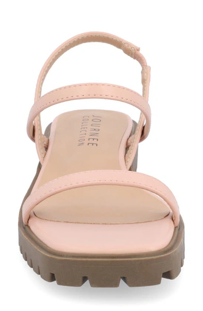 Journee Collection Nylah Sandal In Rose