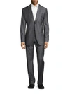 JOHN VARVATOS Slim-Fit Hampton Tonal Plaid Wool Suit,0400090900797