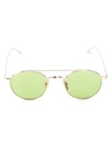 THOM BROWNE round frame sunglasses,TITANIUM100%