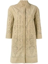 ERMANNO SCERVINO BRODERIE ANGLAISE COAT,D300D305AXE12001630