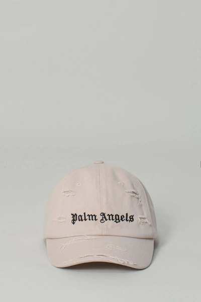 Palm Angels Logo-embroidered Baseball Cap In White