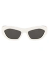 Bottega Veneta Bv1221s Sunglasses In 004 White White Grey