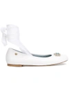 CHIARA FERRAGNI front strap ballerina shoes,CF142311989287