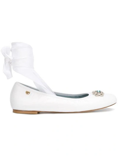 Chiara Ferragni Front Strap Ballerina Shoes