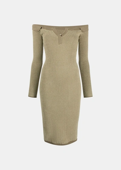 Jacquemus Green 'la Robe Maille Pampero' Midi Dress