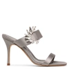 Manolo Blahnik 90mm Chivela Satin Sandals In Mgry/yoth
