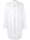 CHALAYAN long tie waist shirt,DRYCLEANONLY