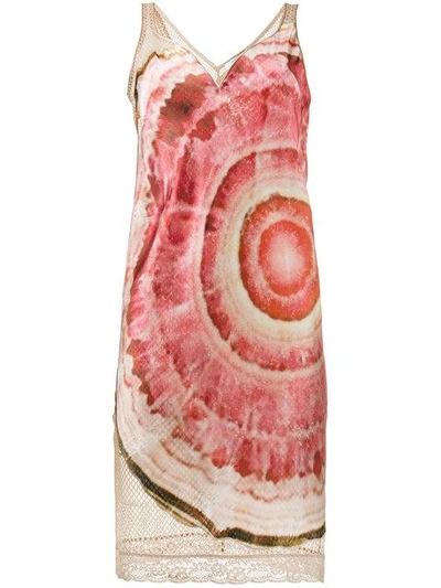 Givenchy Agate Print Mesh Dress In Multicolour