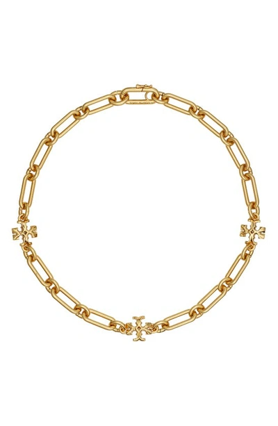 Tory Burch Roxanne Chain Necklace In Tory Gold