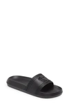 Versace Medusa Front Round Toe Flat Slides In Black