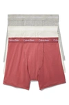 CALVIN KLEIN 3-PACK STRETCH COTTON BOXER BRIEFS