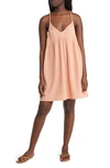 Rip Curl Classic Surf Cotton Cover-up Dress In Light Coral
