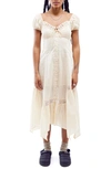 carmen bohemia cotton midi dress Bdg Urban Outfitters Carmen Bohemia Cotton Midi Dress In Cream