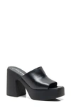 Free People Zoe Platform Slide Sandal In Onyx