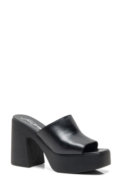 Free People Zoe Platform Slide Sandal In Onyx