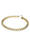 Swarovski Matrix Tennis Bracelet In Gold