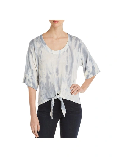 Red Haute Womens Tencel Tie-dye Blouse In Blue