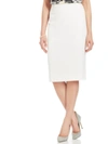 KASPER Womens Linen Blend Mini Pencil Skirt