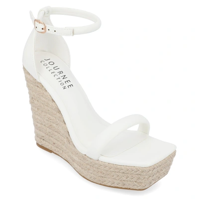 Journee Collection Collection Women's Tru Comfort Foam Olesia Sandals In White