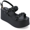 Journee Collection Collection Women's Tru Comfort Foam Zannah Sandals In Black