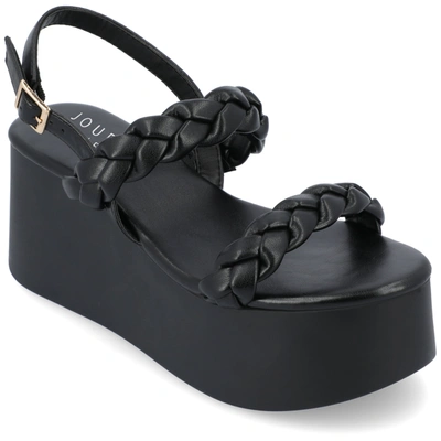 Journee Collection Collection Women's Tru Comfort Foam Zannah Sandals In Black