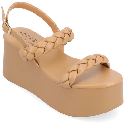Journee Collection Collection Women's Tru Comfort Foam Zannah Sandals In Beige