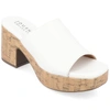 Journee Collection Collection Women's Tru Comfort Foam Astter Sandals In White