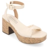 Journee Collection Collection Women's Tru Comfort Foam Eianna Sandals In Beige