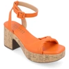 Journee Collection Collection Women's Tru Comfort Foam Eianna Sandals In Orange