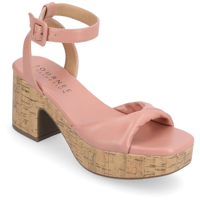 Journee Collection Collection Women's Tru Comfort Foam Eianna Sandals In Pink