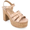 Journee Collection Collection Women's Tru Comfort Foam Jania Sandals In Beige