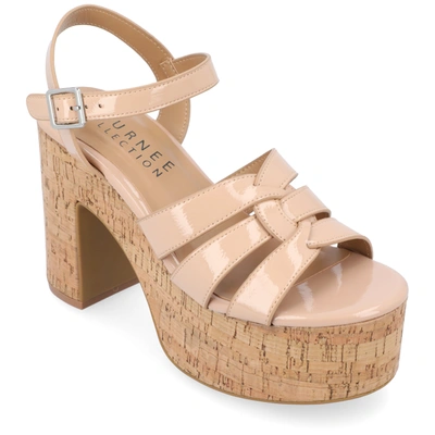 Journee Collection Collection Women's Tru Comfort Foam Jania Sandals In Beige
